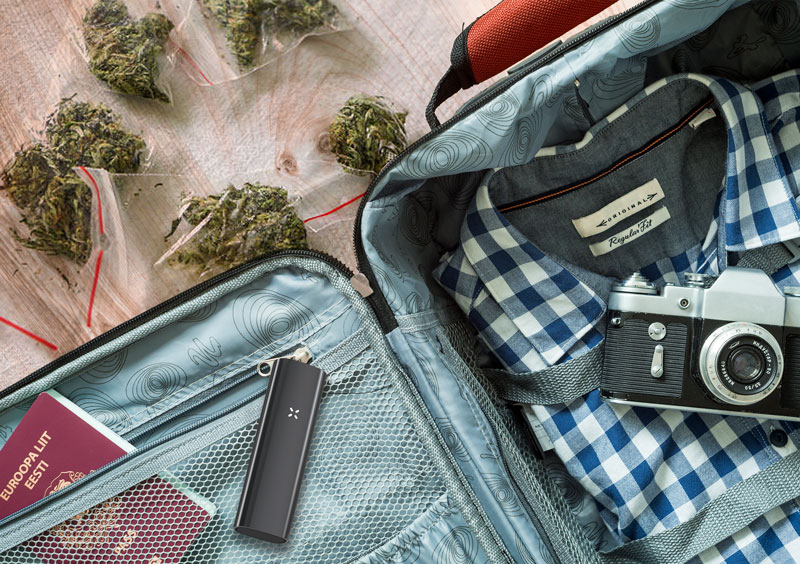cestování s marihuanou